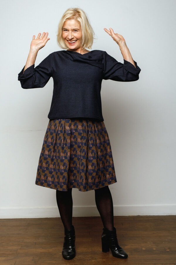Pull Madlaina violet/noir chiné – Image 4