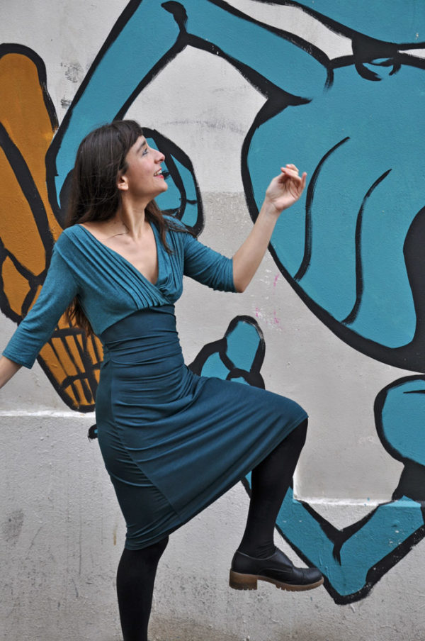 Robe Noëmie bleu canard