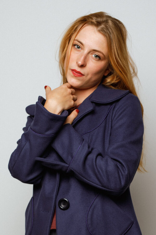 Manteau Franca bleu égyptien – Image 2