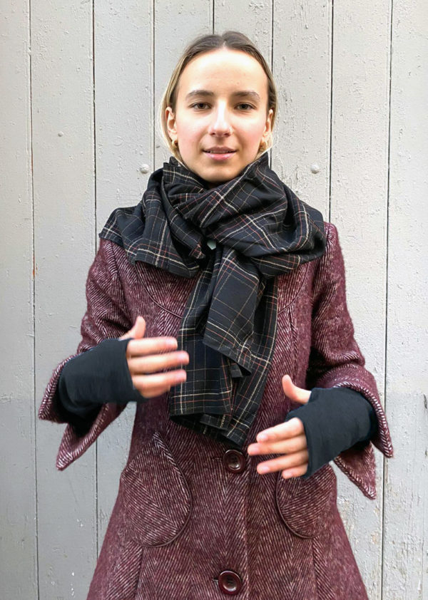 Écharpe à carreaux