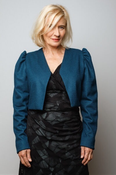 Gilet Paulette bleu canard