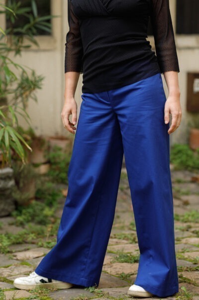 Pantalon "On the floor" bleu outremer
