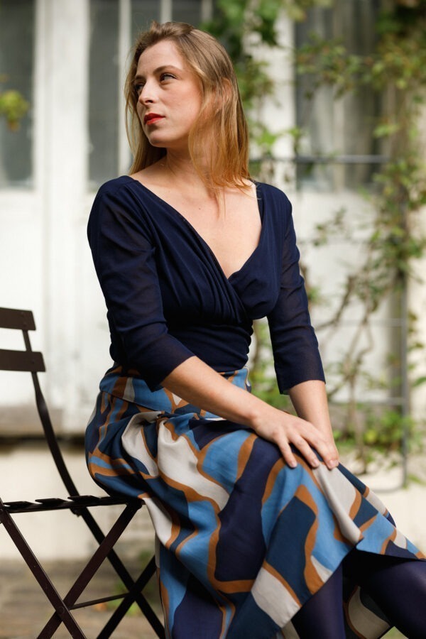 Top Noëmie bleu marine – Image 2