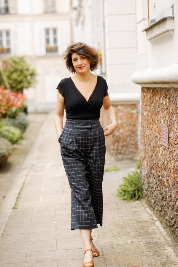 Pantalon Berlin noir carreaux – Image 3