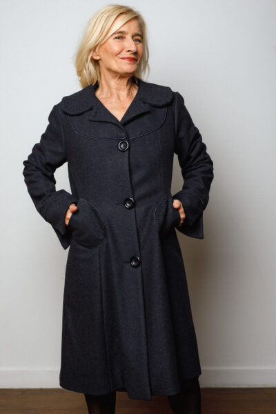Manteau Franca bleu marine