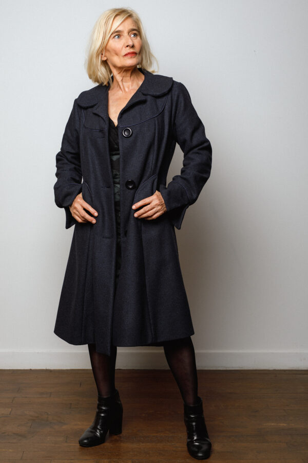 Manteau Franca bleu marine – Image 4