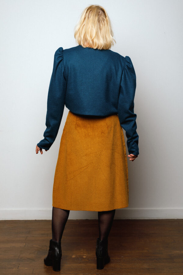 Gilet Paulette bleu canard – Image 5