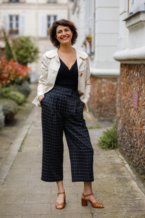 Pantalon Berlin noir carreaux – Image 4