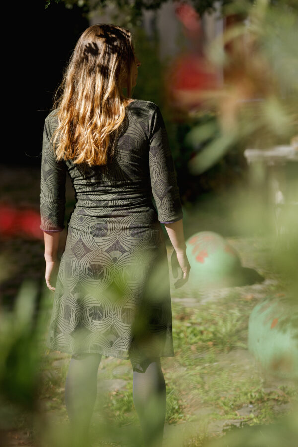 Robe Noëmie dentelle kaki – Image 5