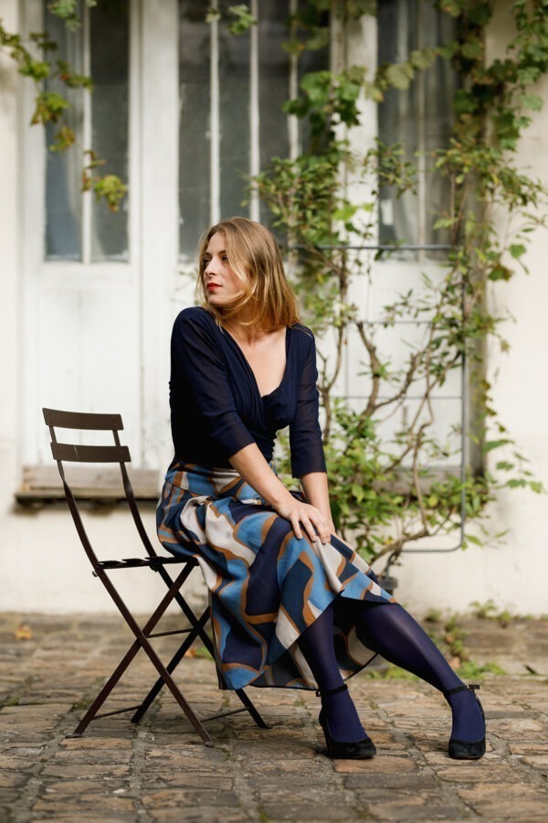 Jupe Melody Vagues bleu – Image 2