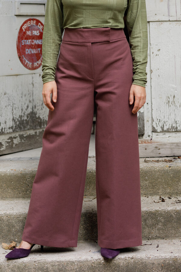 Pantalon "on the floor" wildberry
